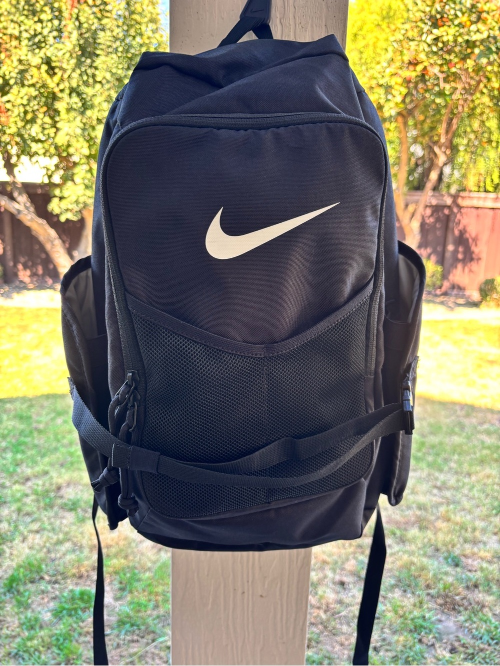 Nike Youth Vapor Select Medium bat Black Polyester Mesh Backpack